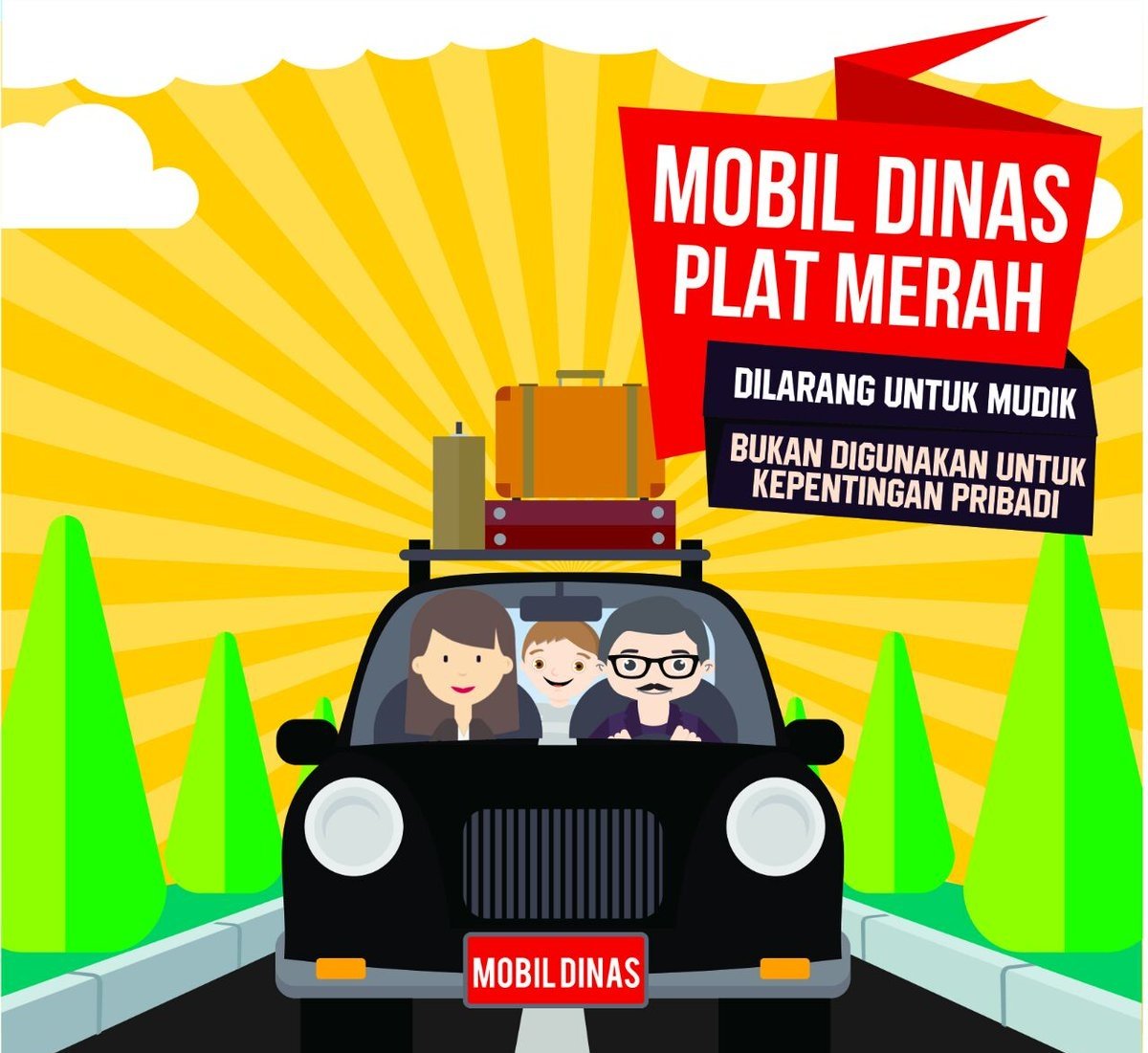 Kendaraan Dinas adalah Aset Negara bukan Milik Pribadi, ASN Dilarang Mudik Pakai Kendaraan Dinas.